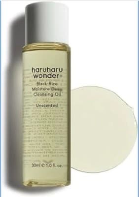 Haruharu Wonder Black Rice Moisture Cleansing Oil Travel Size K Beauty NEW NIB - Thumbnail 2