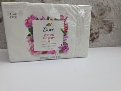 Dove Garden Tea Party Bar Soap - Velvet Fig Bloom (4Bars) LIMITED EDITION NEW!! - Thumbnail 4
