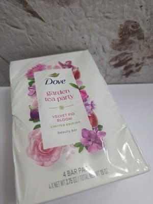 Dove Garden Tea Party Bar Soap - Velvet Fig Bloom (4Bars) LIMITED EDITION NEW!! - Thumbnail 6