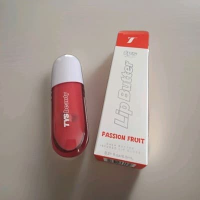 TVS Beauty Lip Butter Lip Gloss Passion Fruit Shea Butter Red 0.21oz NEW NIB!! - Thumbnail 5