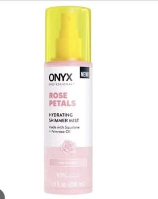 ONYX Professional Rose Petals Hydrating Body Shimmer Mist 6.5oz Glow NEW Glitter - Thumbnail 4