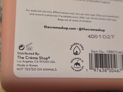 The Crème Shop White Peach Bliss Deep Moisture Bubble Bath 16.9oz Sealed NEW!!! - Thumbnail 4