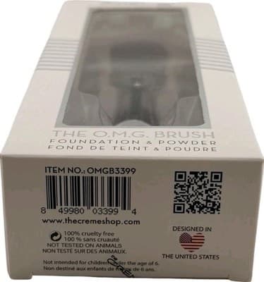The Crème Shop OMG Brush Foundation Powder Oval Makeup Brush NIB NEW In Box! - Thumbnail 8