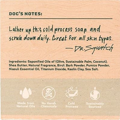 Dr Squatch Birchwood Breeze Bar Soap 5oz Medium Grit Natural Soap NIB NEW Men - Thumbnail 3