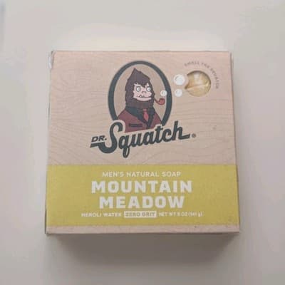 Dr Squatch Mountain Meadow Natural Bar Soap 5oz All Natural NIB NEW Men