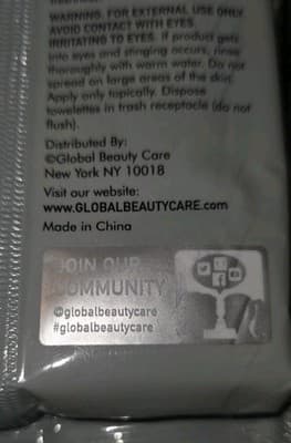 Lot of 2 Global Beauty Care Charcoal Cleansing Wipes 25 Ct Each Sealed NEW!!! - Thumbnail 4