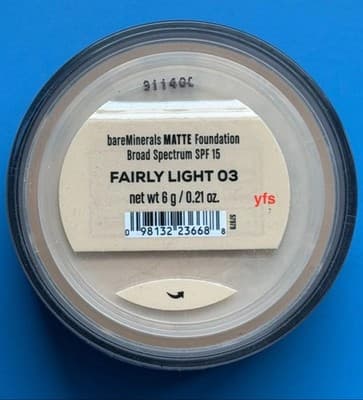 BareMinerals MATTE Foundation SPF15 6g/0.21 oz Fairly LIGHT 03 - 100% Authentic - Thumbnail 5