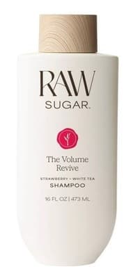Raw Sugar Volume Revive Shampoo Strawberry White Tea 16oz Vegan Hair Care NEW!!