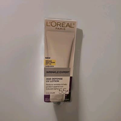 L'Oreal Wrinkle Expert 55+ Age Defense Lotion SPF Anti Wrinkle Moisturizer NEW!! - Thumbnail 3