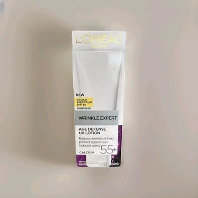 L'Oreal Wrinkle Expert 55+ Age Defense Lotion SPF Anti Wrinkle Moisturizer NEW!! - Thumbnail 2