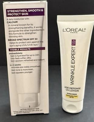 L'Oreal Wrinkle Expert 55+ Age Defense Lotion SPF Anti Wrinkle Moisturizer NEW!! - Thumbnail 5