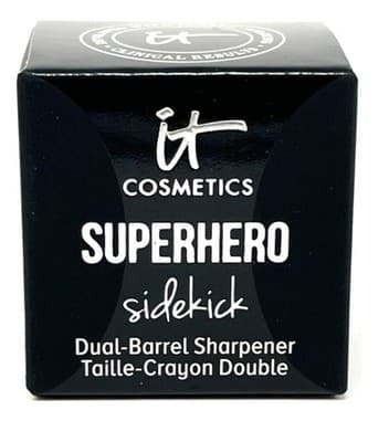 IT Cosmetics Superhero Sidekick Dual Barrel Sharpener Makeup Tool NewIn Box!!!