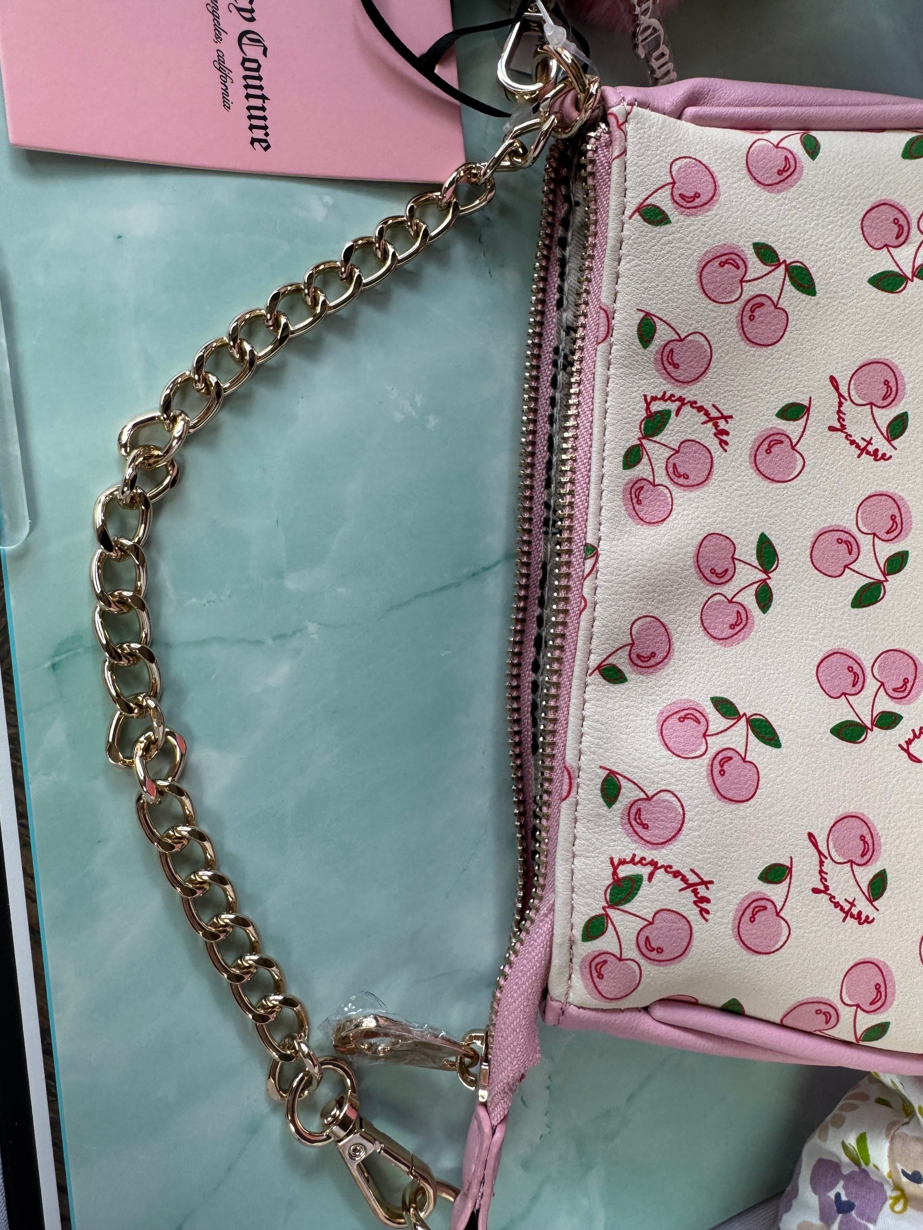 ★ Juicy Couture Cherry Girl Convertible Wristlet NWT Pink Y2K Bag - Thumbnail 11