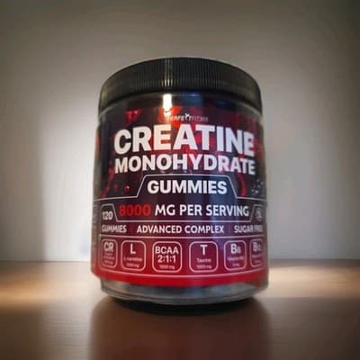 Premium Creatine Monohydrate Gummies 120 Ct Strength Muscle Builder Exp 2027