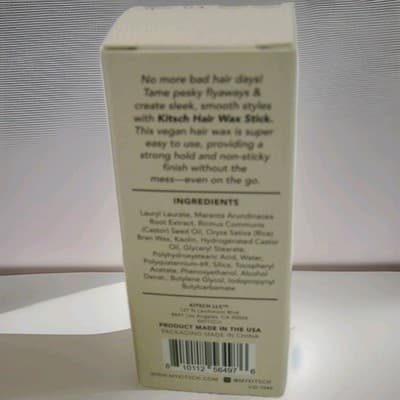 Kitsch Hair Wax Stick Flyaway Taming Castor Oil 2.7oz 75g New Sealed Styling - Thumbnail 3