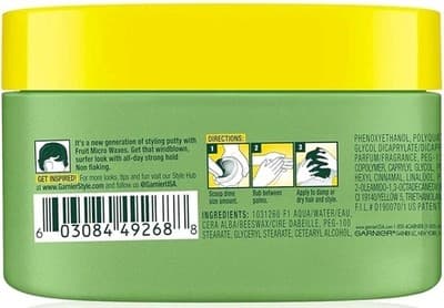 Garnier Fructis Style Surfer Hair Power Putty Strong Hold 3.4oz NWOB NEW - Thumbnail 8