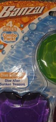 Banzai Precious Diving Gems 4 Pack Pool Dive Toys Underwater Treasure NEW NIP!!! - Thumbnail 4
