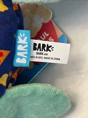 BarkBox Barkbuster Movie Night Paul Russ Dog Toy Squeaky Crinkle Plush NWT New!! - Thumbnail 4