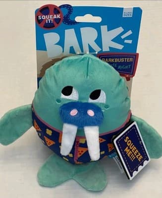 BarkBox Barkbuster Movie Night Paul Russ Dog Toy Squeaky Crinkle Plush NWT New!! - Thumbnail 5