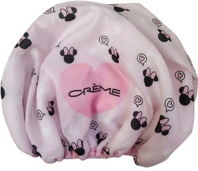 The Crème Shop Disney Minnie Mouse Luxury Shower Cap Waterproof Satin NEW NIB!!! - Thumbnail 3