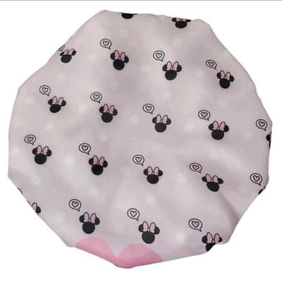 The Crème Shop Disney Minnie Mouse Luxury Shower Cap Waterproof Satin NEW NIB!!! - Thumbnail 4