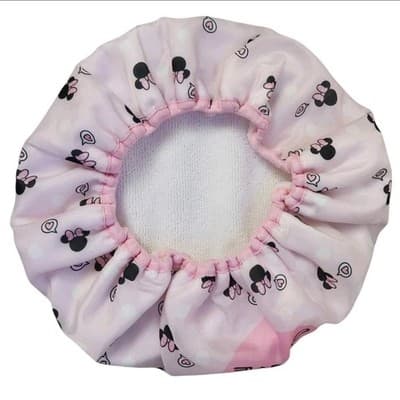 The Crème Shop Disney Minnie Mouse Luxury Shower Cap Waterproof Satin NEW NIB!!! - Thumbnail 5