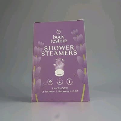 Body Restore Lavender Shower Steamers Aromatherapy Tablets Relaxing Spa 2 Tabs