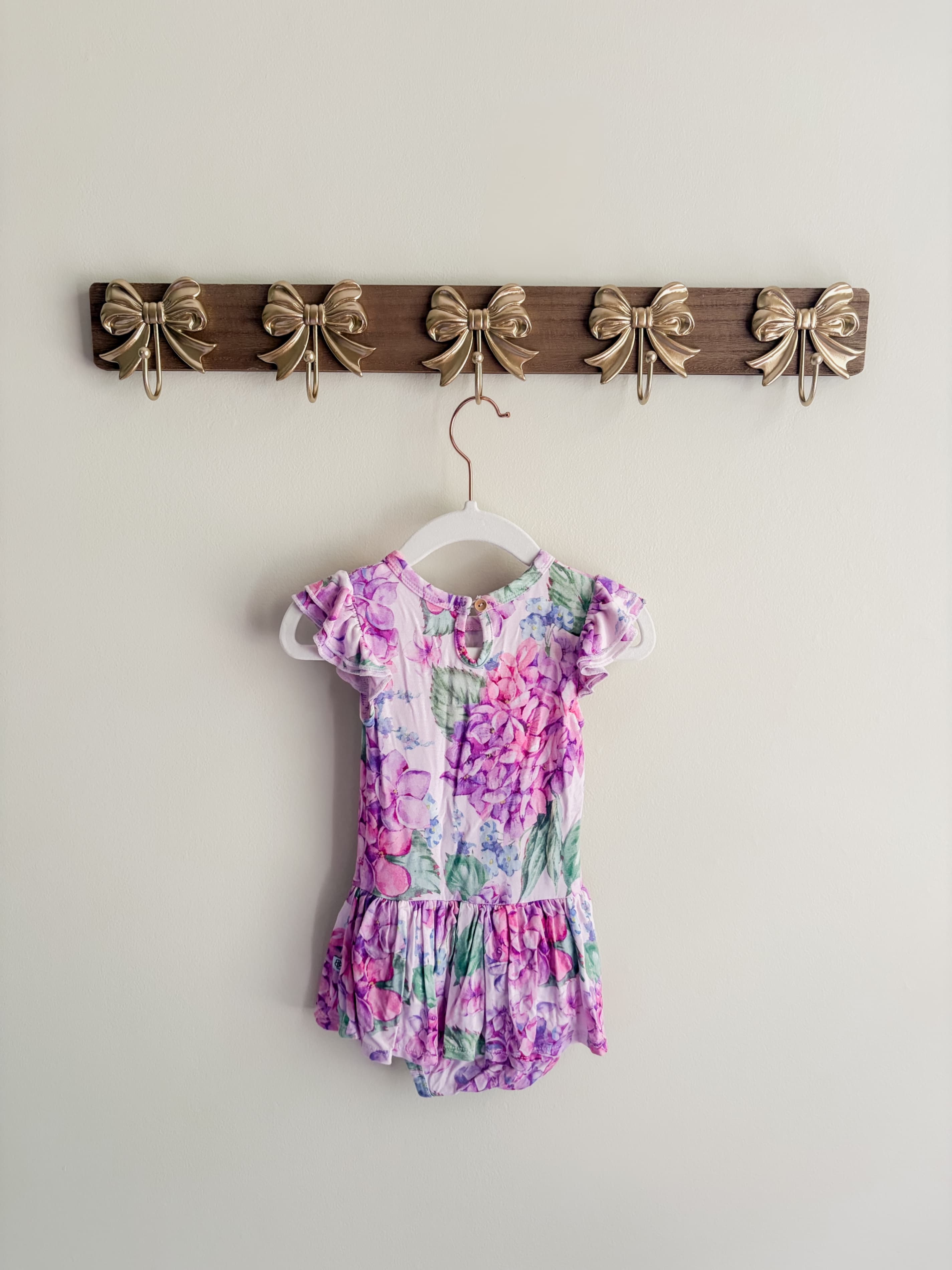Little Bum Bums size 12-18 months Floral Ruffle Baby Romper - Thumbnail 2