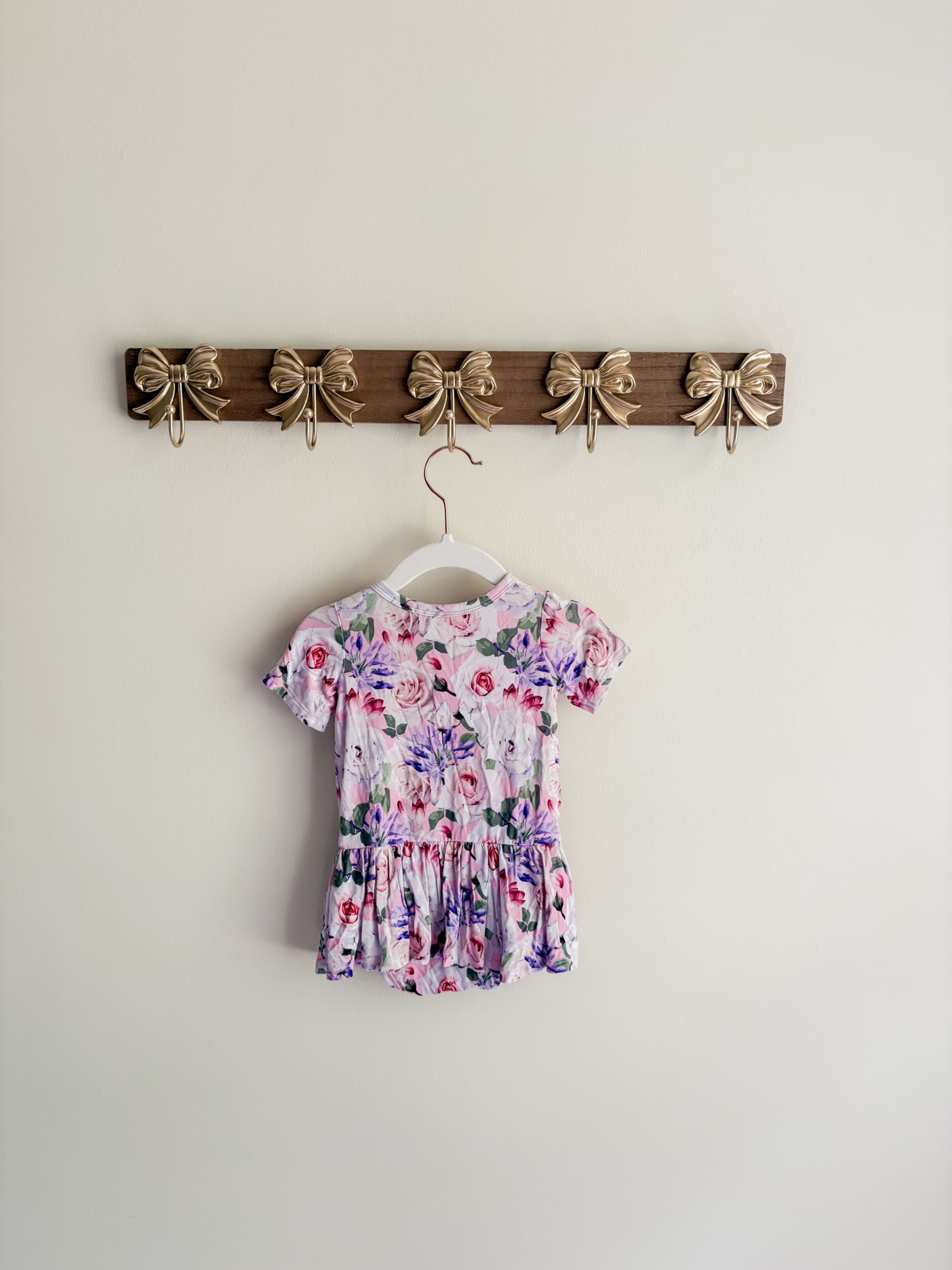 Gigi and Max size 12 months Floral Baby Dress with Ruffle Hem - Thumbnail 2