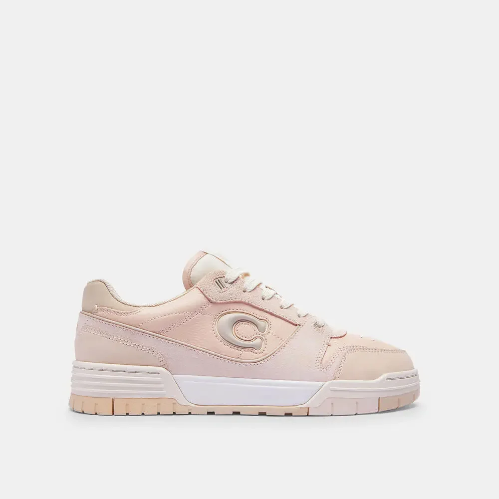 NEW COACH Soho Women's Sneaker Blush Leather Suede | Size 5 - Thumbnail 2