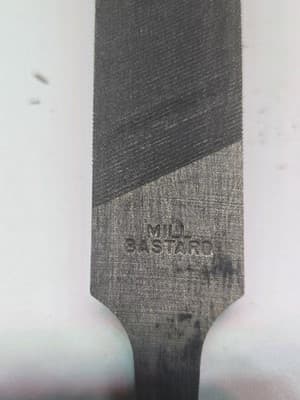 Lot of 3 Vintage Nicholson Mill Bastard Files with Handles - Thumbnail 4