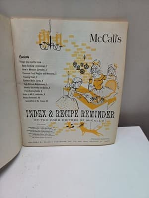 1965 Vintage "McCall's Index & Recipe Reminder" Book - Thumbnail 2