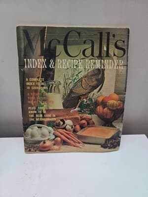 1965 Vintage "McCall's Index & Recipe Reminder" Book