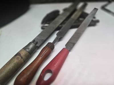 Lot of 3 Vintage Nicholson Mill Bastard Files with Handles