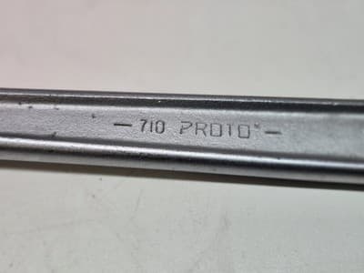 Vintage *USFS PATROL* Proto Tools 710 Adjustable Wrench 10"Made in USA code B77 - Thumbnail 2