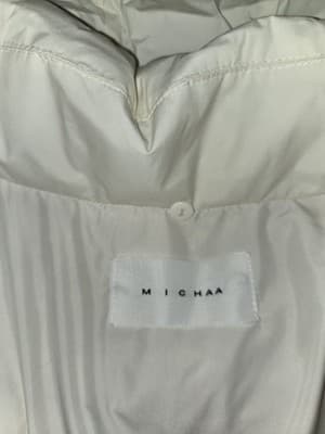 Michaa Womans Down Jacket Real Fur Two-Color Belted Long Padding MIPCYPD920 - Thumbnail 5