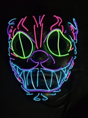 El Wire Cat Mask Halloween LED Mask