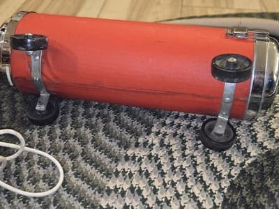 Working Vintage Canadian Electrolux Red Canister Vacuum Complete Set - Thumbnail 9
