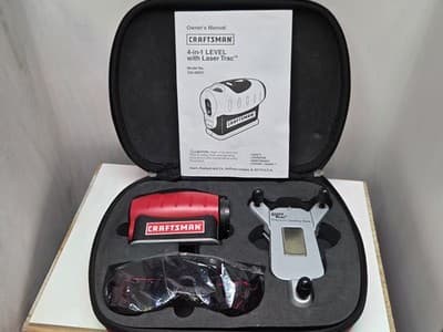 Craftsman 4 in 1 Level Featuring Laser Trac 320.48247 with Carrying Case