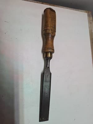 Vintage Germany Made Rugol bevel-edge socket firmer chise - Pre-WWII