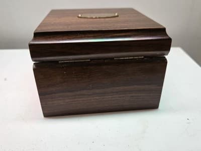 VTG Wehrle World Time Desk Table Clock with Wood Box Germany Quartz - Thumbnail 13