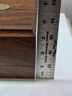 VTG Wehrle World Time Desk Table Clock with Wood Box Germany Quartz - Thumbnail 7
