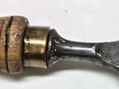 Vintage Germany Made Rugol bevel-edge socket firmer chise - Pre-WWII - Thumbnail 5