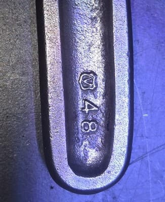 Antique Automotive Tools 9IN AUTO Pipe WRENCH - Thumbnail 5