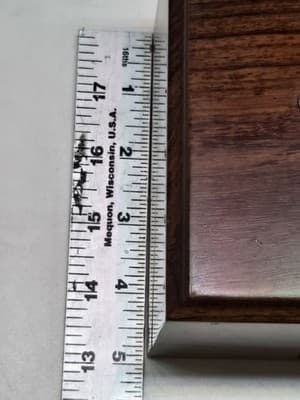 VTG Wehrle World Time Desk Table Clock with Wood Box Germany Quartz - Thumbnail 9