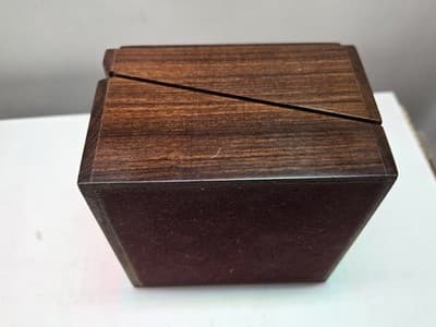 VTG Wehrle World Time Desk Table Clock with Wood Box Germany Quartz - Thumbnail 15