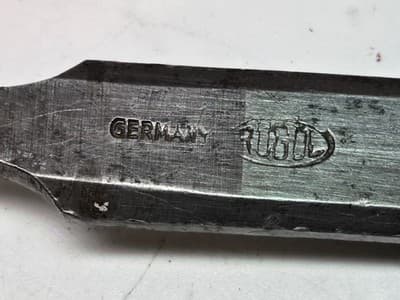 Vintage Germany Made Rugol bevel-edge socket firmer chise - Pre-WWII - Thumbnail 4