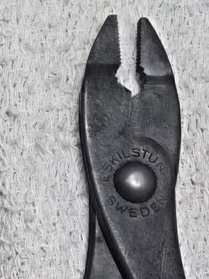 Vintage Eskilstuna Sweden Erik Anton Berg Slim Nose Pliers (7" Inch) - Thumbnail 8