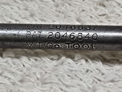 Rare Vintage VERMONT TOOL COMPANY Wood Handle Philips Screwdriver P. 2046837 - Thumbnail 3