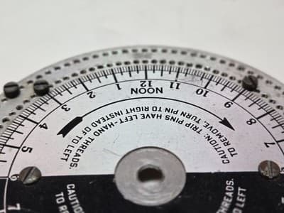 Vintage Aemco Mechanical Timer Dial 24-Hr Left Hand Thread Parts/Restoration - Thumbnail 4